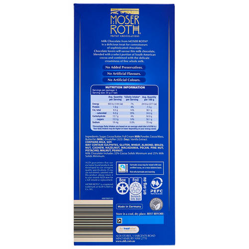Front shot 2, Milk Chocolate 5 Pack 125g