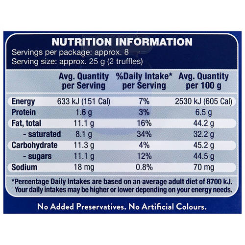 Nutrients 1, Milk Chocolate Truffles 200g