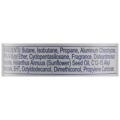 Ingredients 1, Antiperspirant Aerosol Deodorant 2x145g