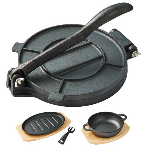 Group 1, Cast Iron Sizzle Plates or Tortilla Press