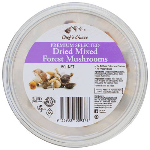 Front shot 2, Mixed Forest Dried Mushrooms 50g