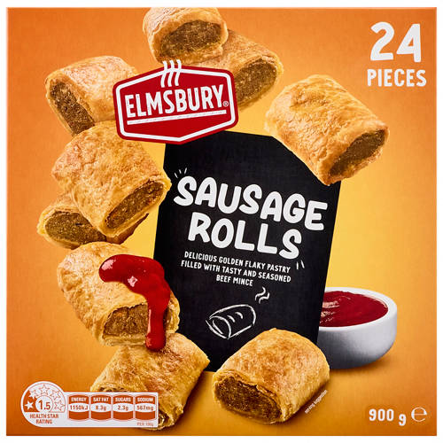 Front shot 2, Party Sausage Rolls 24 Pack 900g
