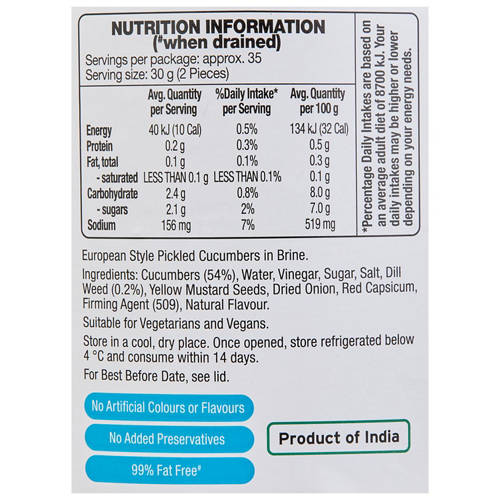 Nutrients 1, European Cucumber 1.95kg