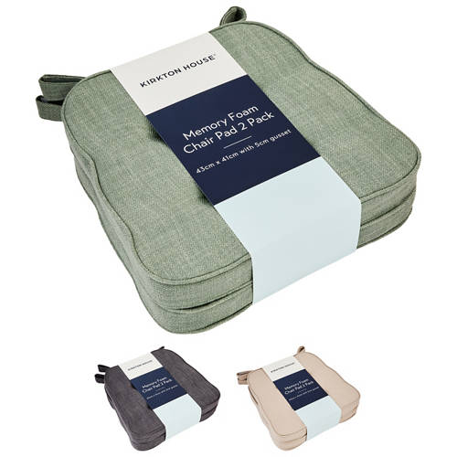 Group 1, Memory Foam Chair Pad 2 Pack