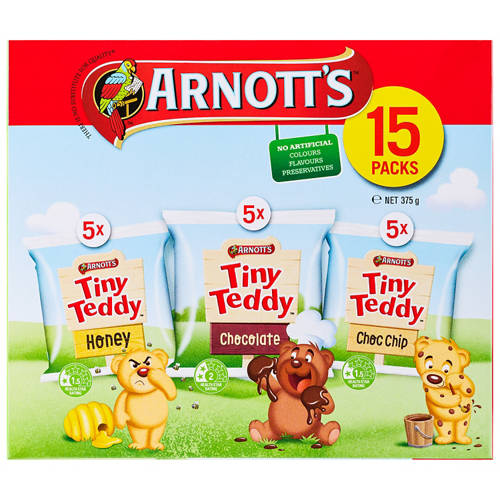 Front shot 3, Tiny Teddies 15 Pack 375g