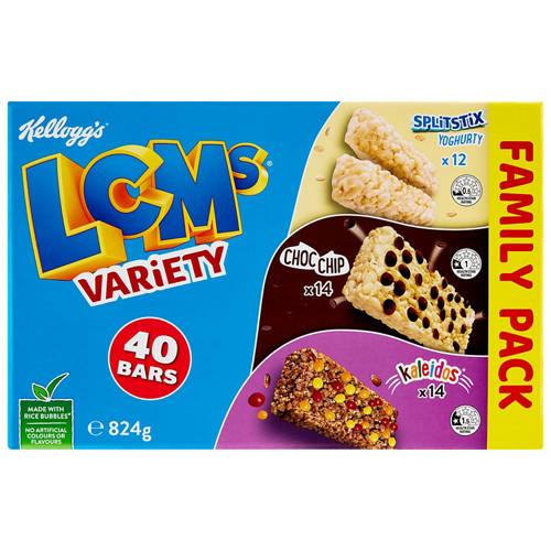 Front shot 2, Kellogg's LCM Variety 40 Pack 824g