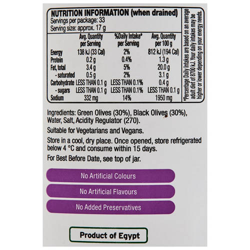 Nutrients 1, Medley Queen Olives 935g