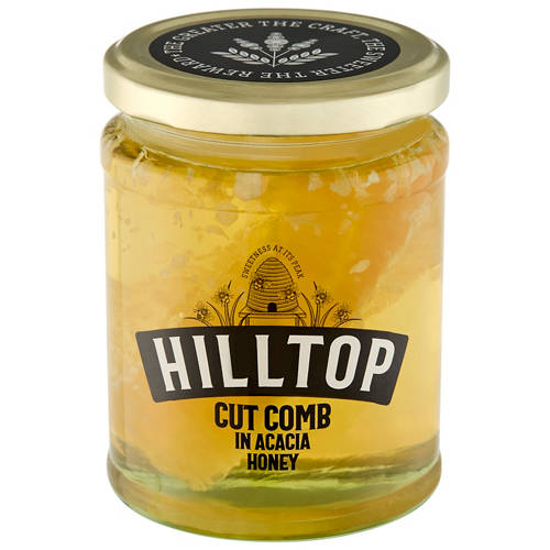 Cut Comb in Acacia Honey 340g Product Image Front shot 01