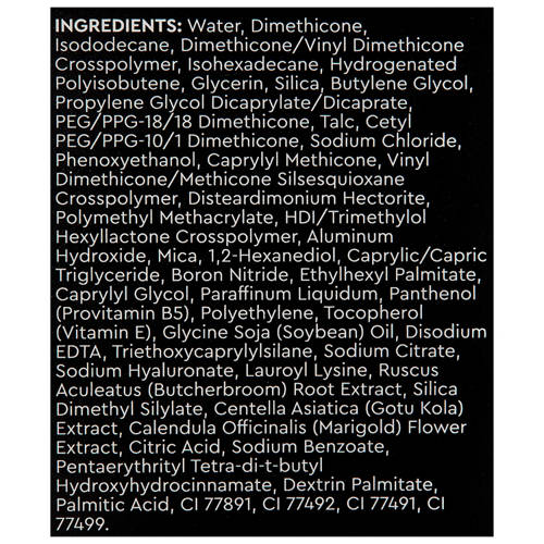 Ingredients 1, Hydrating Translucent Powder 7.5g  or Hydrating Concealer Pen 2.5ml