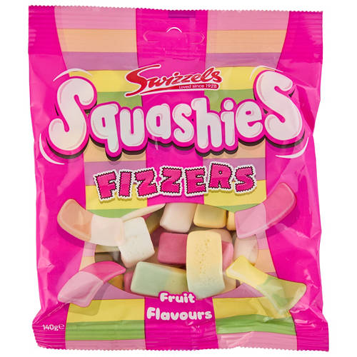 Fizzers Squashies 140g Product Image Front shot 01