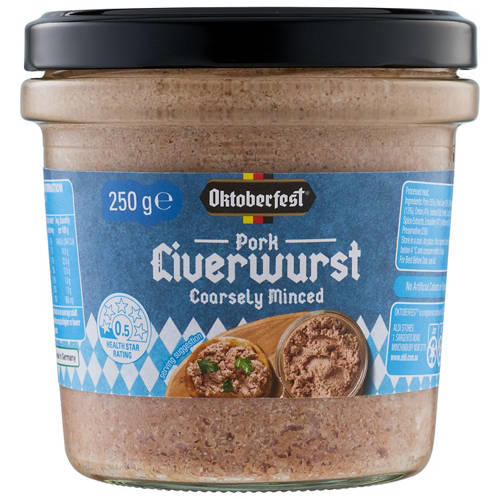 Front shot 2, Coarsed Minced Pork Liverwurst 250g