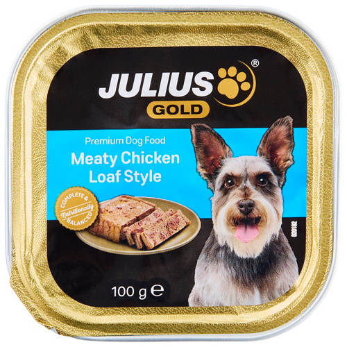 Front shot 2, Meaty Chicken Loaf Style Premium Dog Food 100g