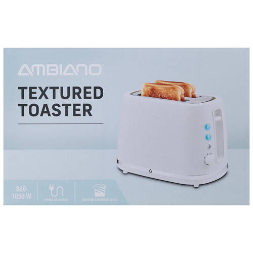 Front shot 3, 2 Slice Textured Toaster