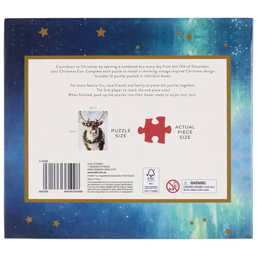 Front shot 2, Adult's Mini Puzzle Advent Calendar