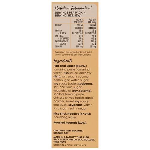 Nutrients 1, Pad Thai Meal Kit 358g