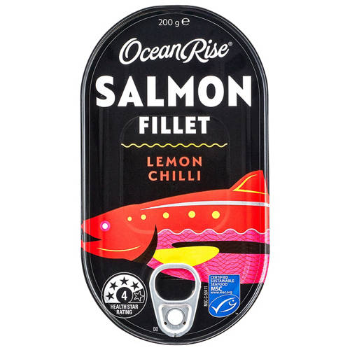 Front shot 2, Salmon Fillet Lemon Chilli 200g