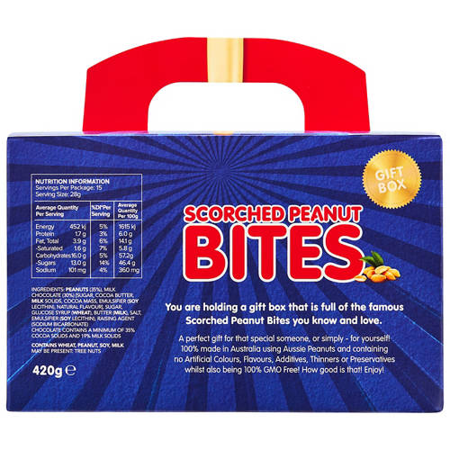 Front shot 3, Peanut Bites Gift Box 420g