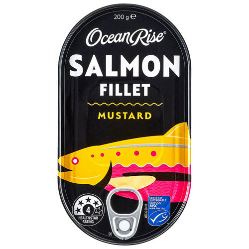 Front shot 2, Salmon Fillet Mustard 200g
