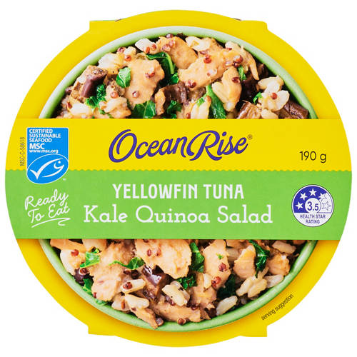 Front shot 2, Yellowfin Tuna & Kale Quinoa Salad Ready Meal 190g