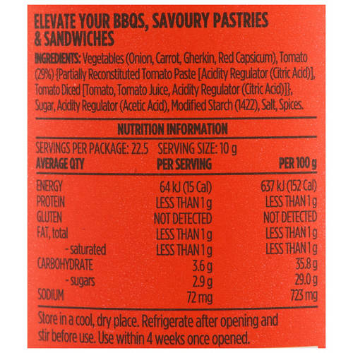 Nutrients 1, Classic Tomato Chutney 225g