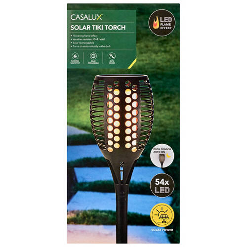 Front shot 4, Garden Solar Tiki Torch