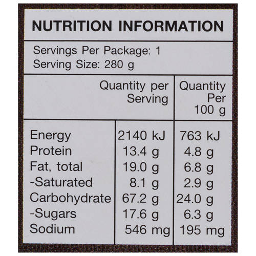 Nutrients 1, Soy Honey Noodle Box 280g