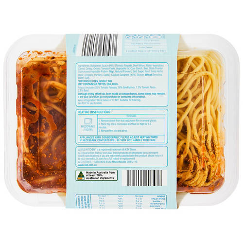 Front shot 3, Spaghetti Bolognese 350g