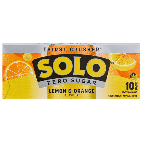 Front shot 2, Lemon & Orange 10 Pack 375ml