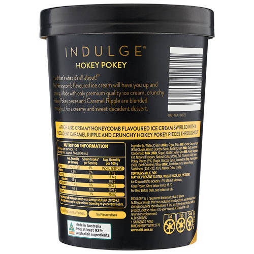 Front shot 3, Hokey Pokey Gourmet Ice Cream 1L