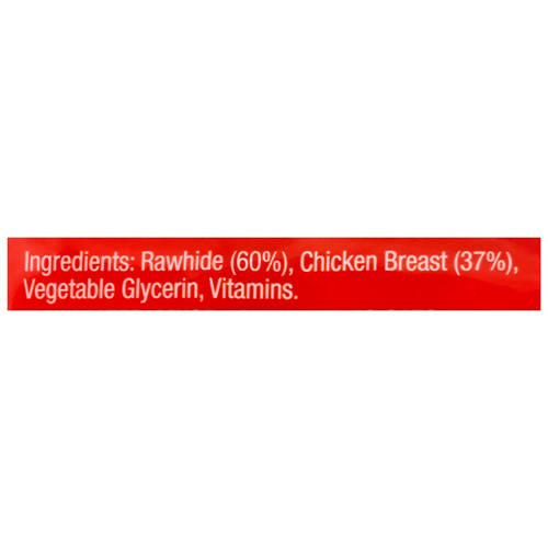 Ingredients 1, Dog Treats Rawhide 180g