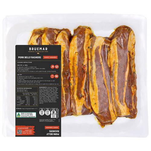 Front shot 2, Pork Belly Rashers per kg