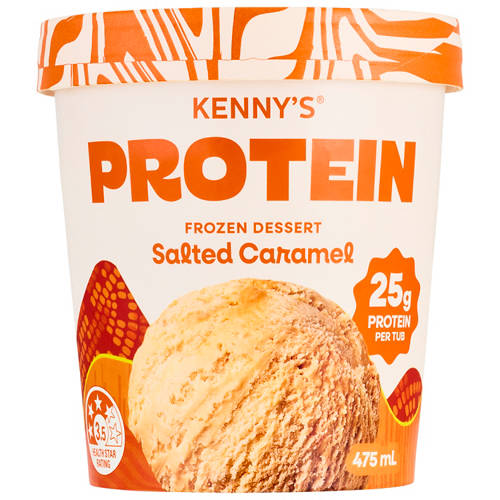 Front shot 2, Salted Caramel Protein Frozen Dessert 475ml