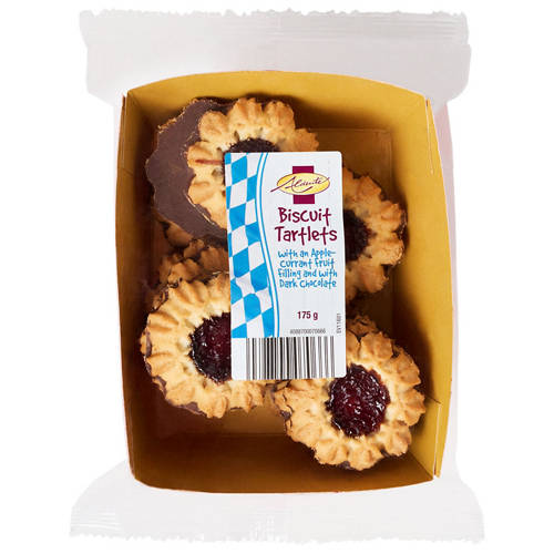 Front shot 2, Traditional German Currant Biscuit Tartlets 175g
