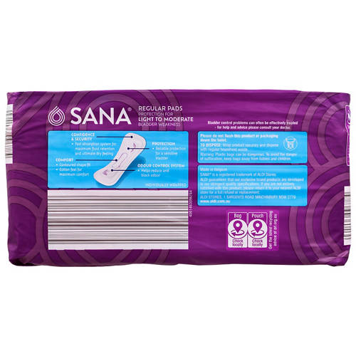 Front shot 3, Assorted Incontinence Pads