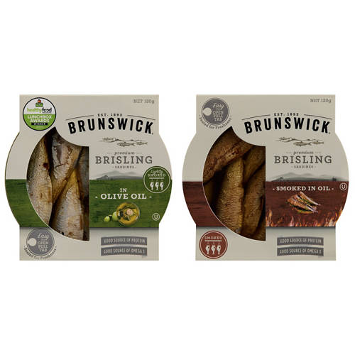 Group 1, Olive Oil Brisling Sardines 120g