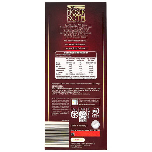 Front shot 2, Dark Chocolate 70% Cocoa 5 Pack 125g