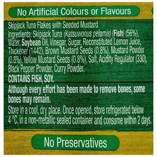Ingredients 1, Seeded Mustard Tuna 95g