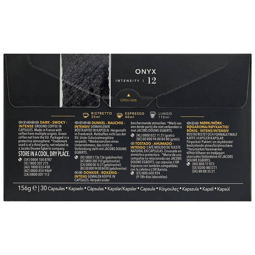 Front shot 3, Coffee Capsules Onyx 30 Pack