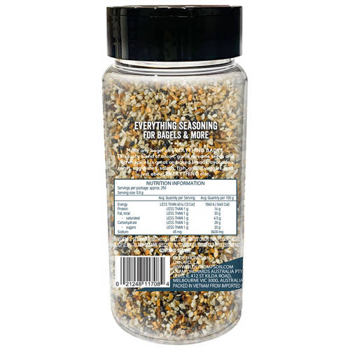 Front shot 2, Everything Bagel Seasoning 200g