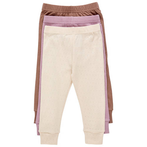 Baby Girls Organic Cotton Leggings 3 Pack
