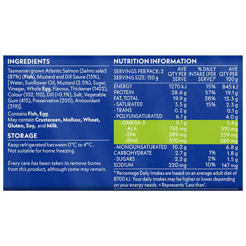 Nutrients 1, Mustard & Dill Salmon 2 Pack