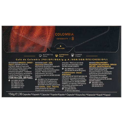 Front shot 3, Coffee Capsules Colombia 30 Pack