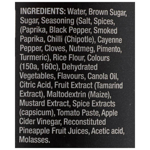 Ingredients 1, BBQ Sauce Signature 550g