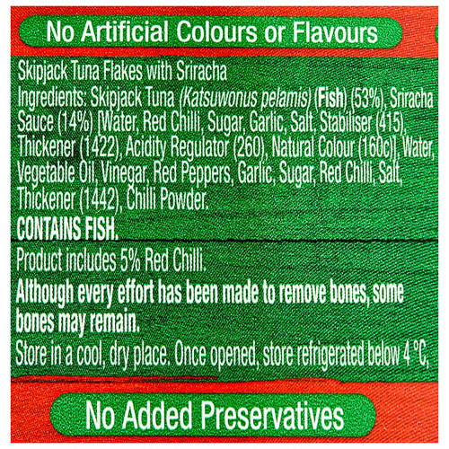 Ingredients 1, Flavoured Tuna 95g - Sriracha