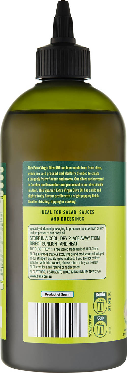 Front shot 2, Squeezy Extra Virgin Olive Oil 500mL
