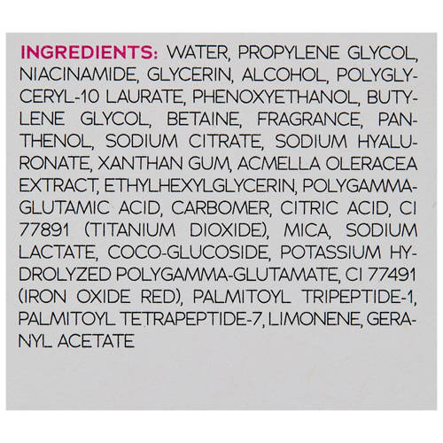 Ingredients 1, Lift Fusion Anti Aging Lifting Face Serum 50ml