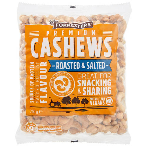 Roasted & Salted Cashews 750g Product Image Front shot 01