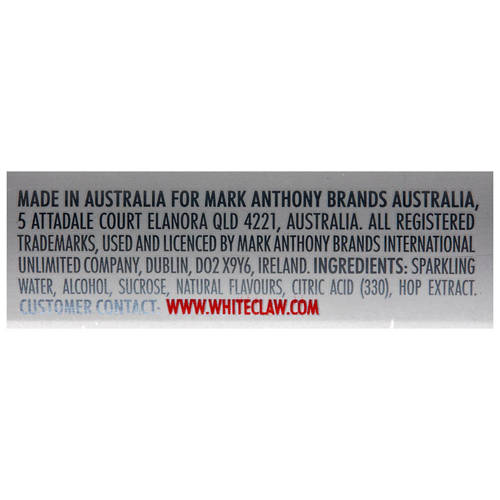 Ingredients 1, Watermelon Seltzer 4 Pack 330ml