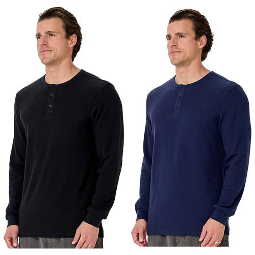 Group 1, Men's Henley Tee 2 Pack