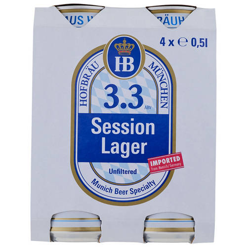 Front shot 2, Session Lager 4 Pack 500ml
